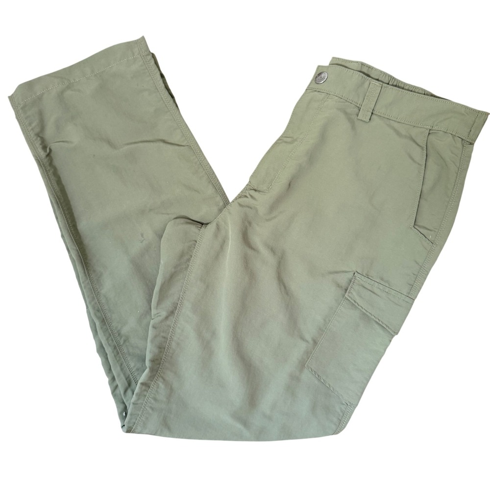 White Sierra Outdoor Lightweight Gorpcore Hiking Cargo Pants (LG) Olive Womens